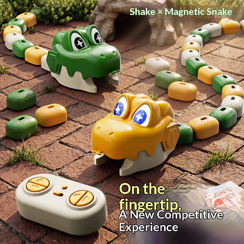 Remote Control Toys - 2 Player Battle Magnetic Hungry Snake