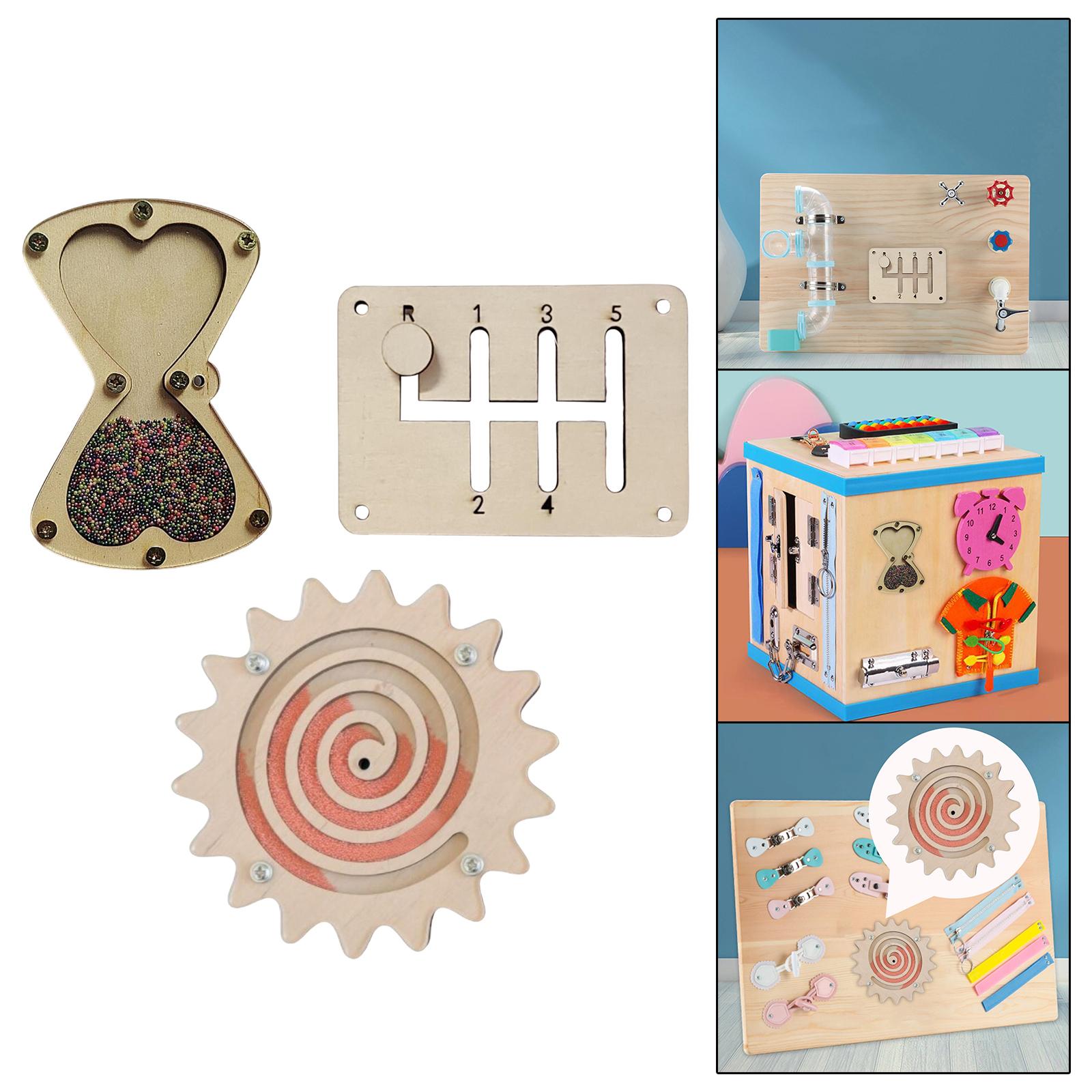 Montessori Busy Board Accessor - Montessori Wooden Busy Board Toddler 评论和价格