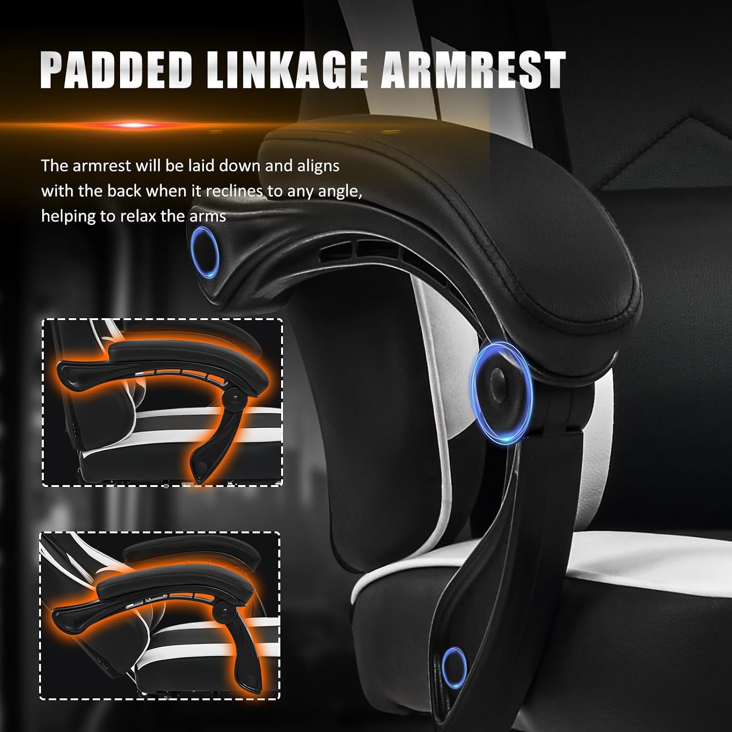 Gaming Chair with Footrest, Vi - Video Games 评论和价格