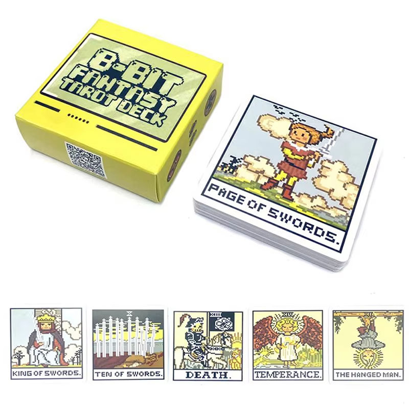 8 Bit Fantasy Tarot Deck Card  - Tarot Cards Deck With Guidebook 评论和价格