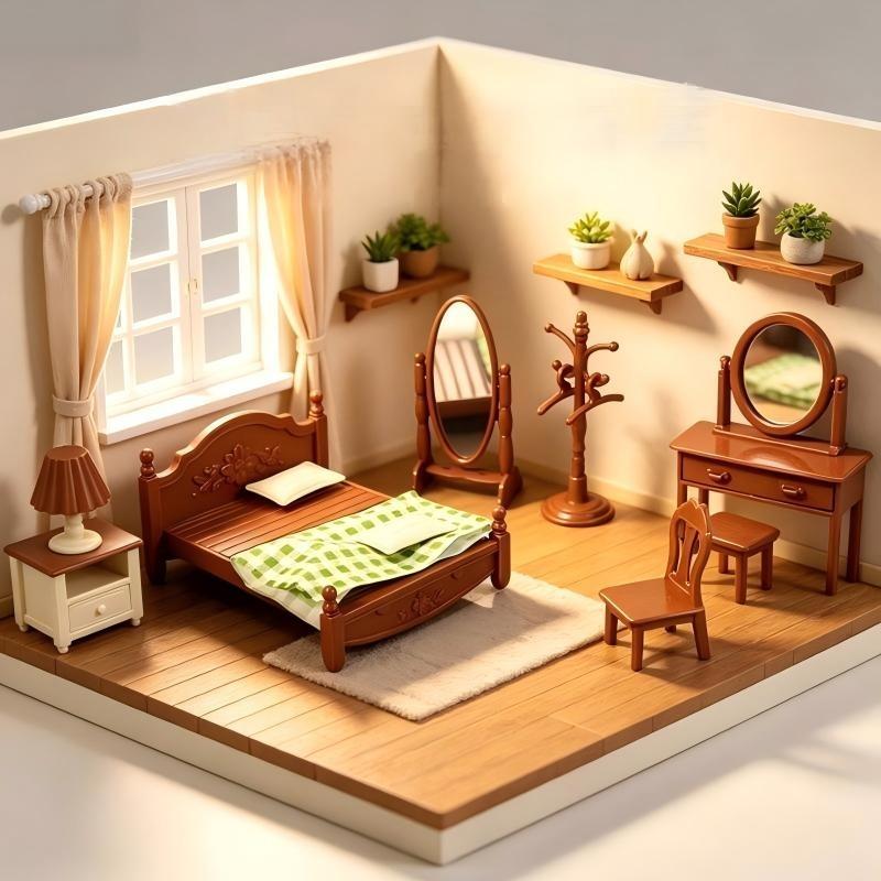 New Doll House Miniature Furni - Dolls 评论和价格