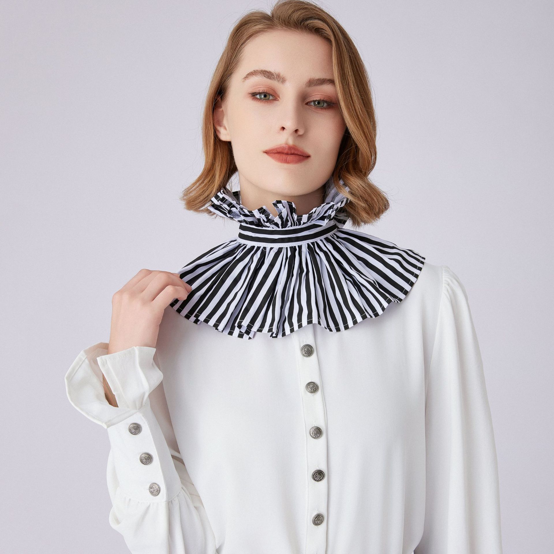 French Style Black White Strip - Dolls 评论和价格