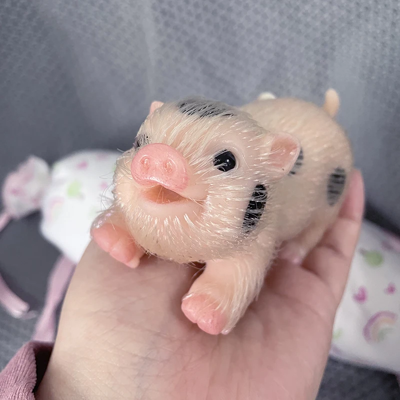5Inch Smile Face Reborn Pig Do - Reborn Baby Doll Silicone Realistic 评论和价格
