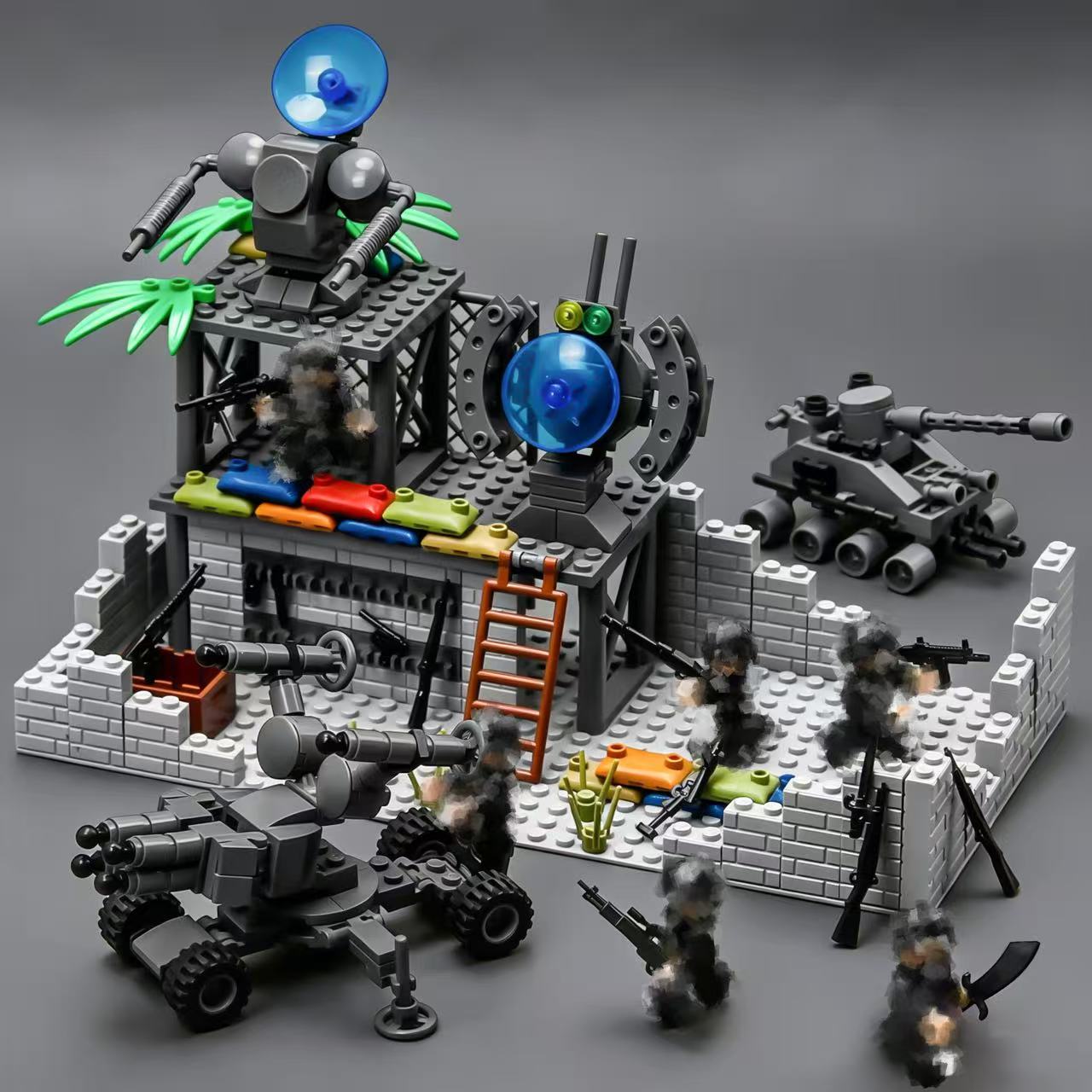 Military Battle Base Modular B - Lego Compatible Military Tank 评论和价格