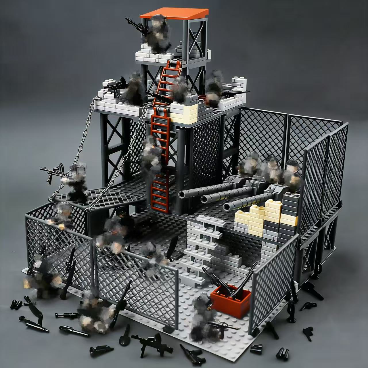 Military Battle Base Modular B - Lego Compatible Military Tank 评论和价格
