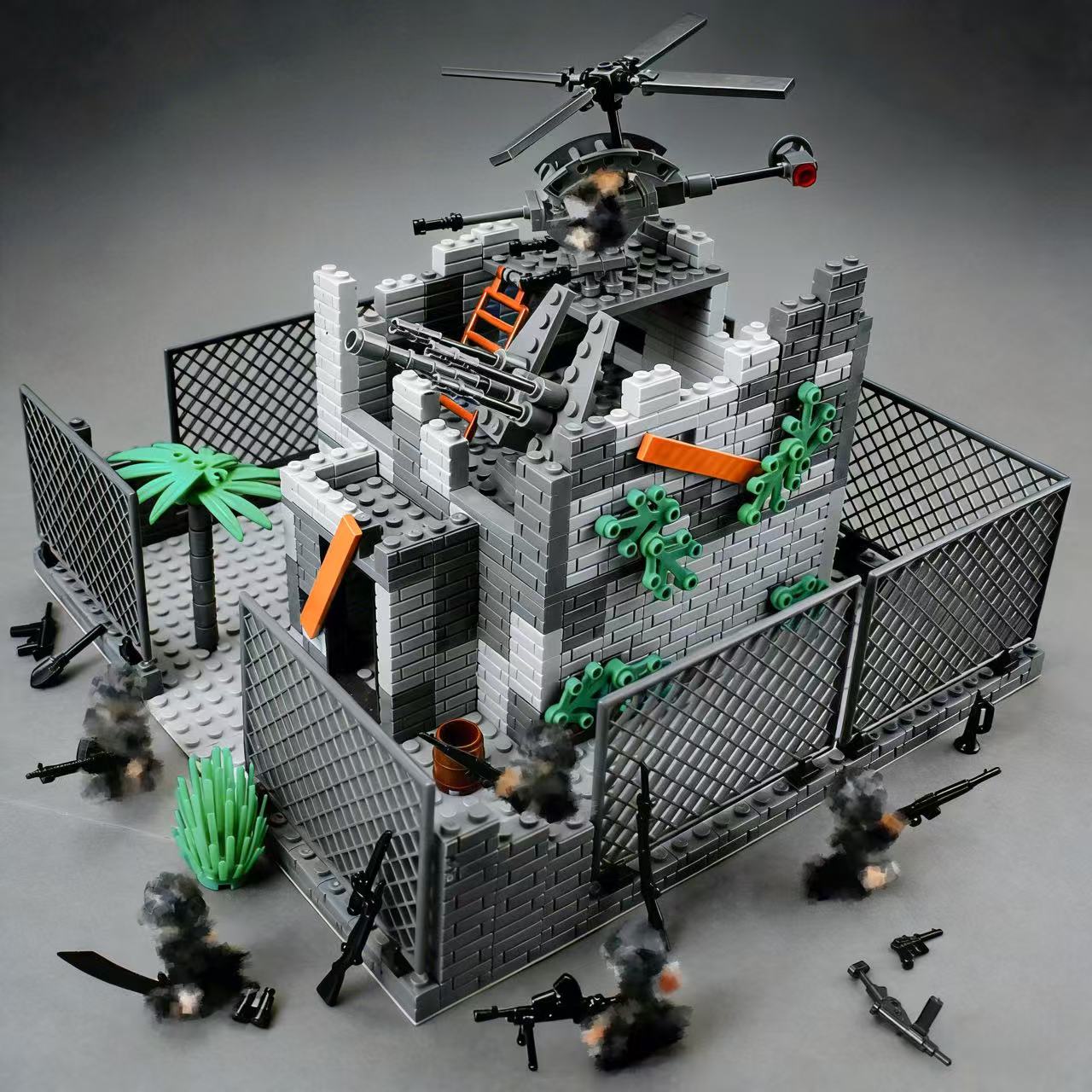 Military Battle Base Modular B - Lego Compatible Military Tank 评论和价格
