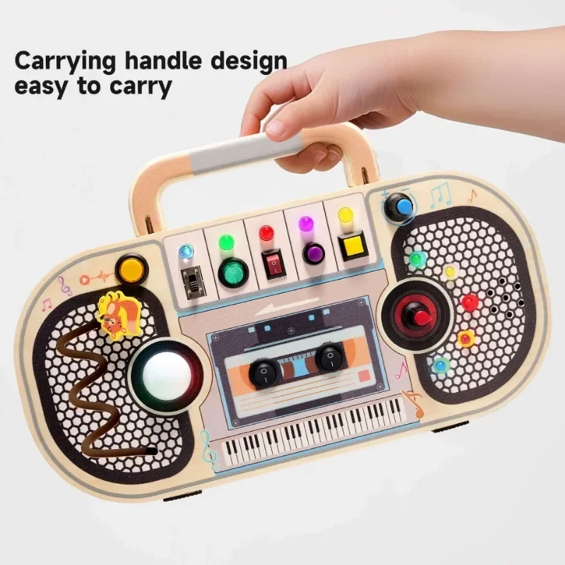 Montessori Toddler Toys Baby W - Montessori Wooden Busy Board Toddler 评论和价格