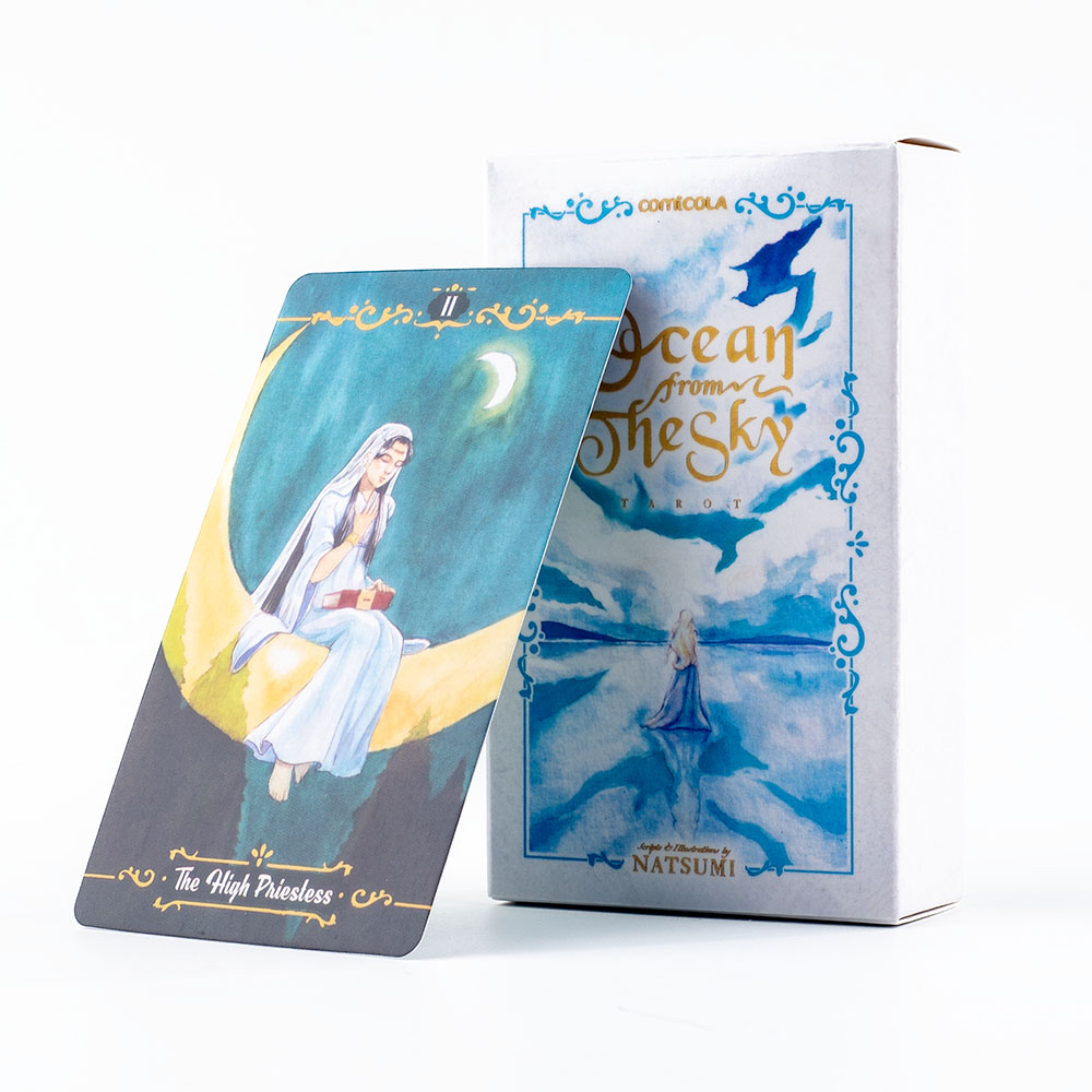 10.3*6cm Hand-Painted Watercol - Tarot Cards Deck With Guidebook 评论和价格