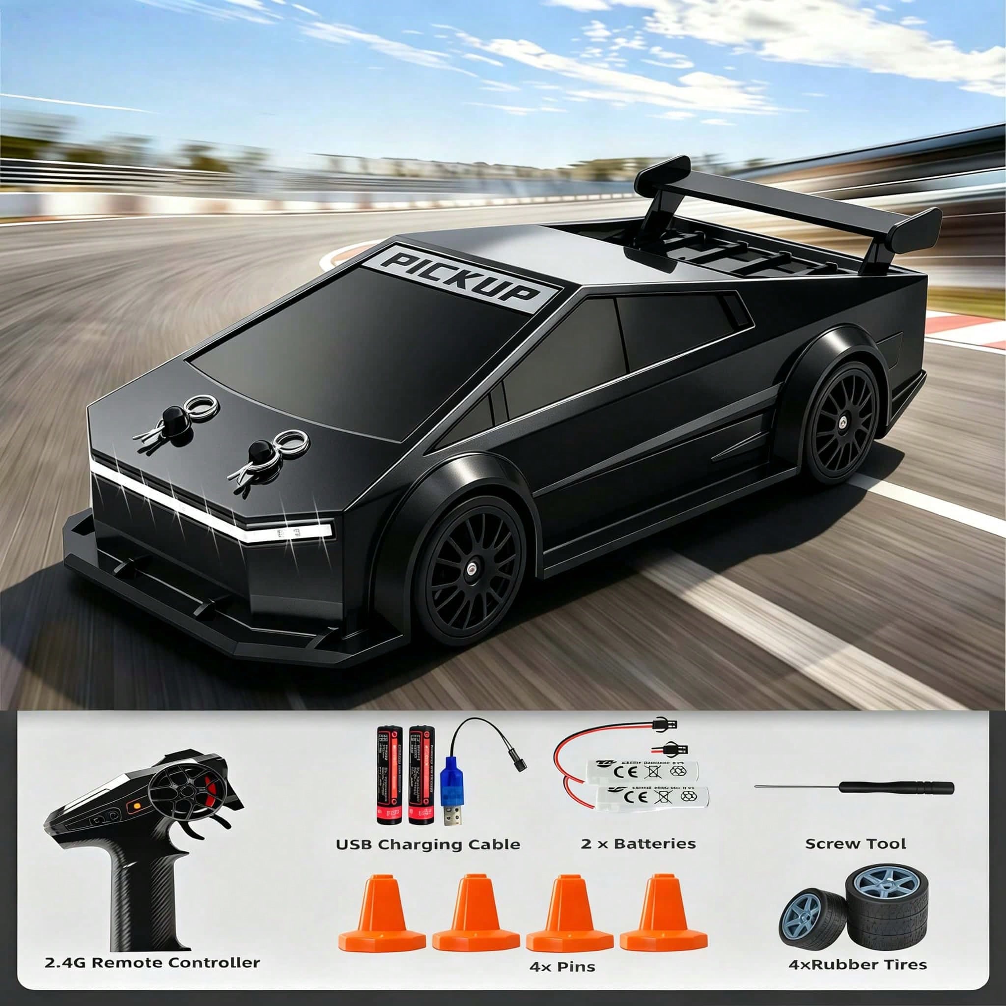 1:24 Scale 4WD RC Drift Car –  - Rc Drift Car 1 24 Scale 4Wd 评论和价格