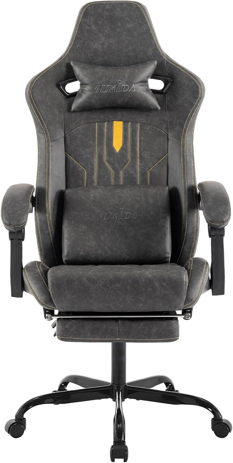 Gaming Chair with Footrest Erg - Video Games 评论和价格