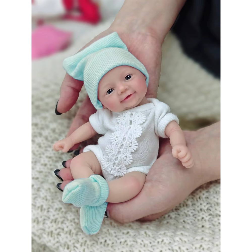 7 Inch Reborn  Doll Full Body  - Reborn Baby Doll Silicone Realistic 评论和价格