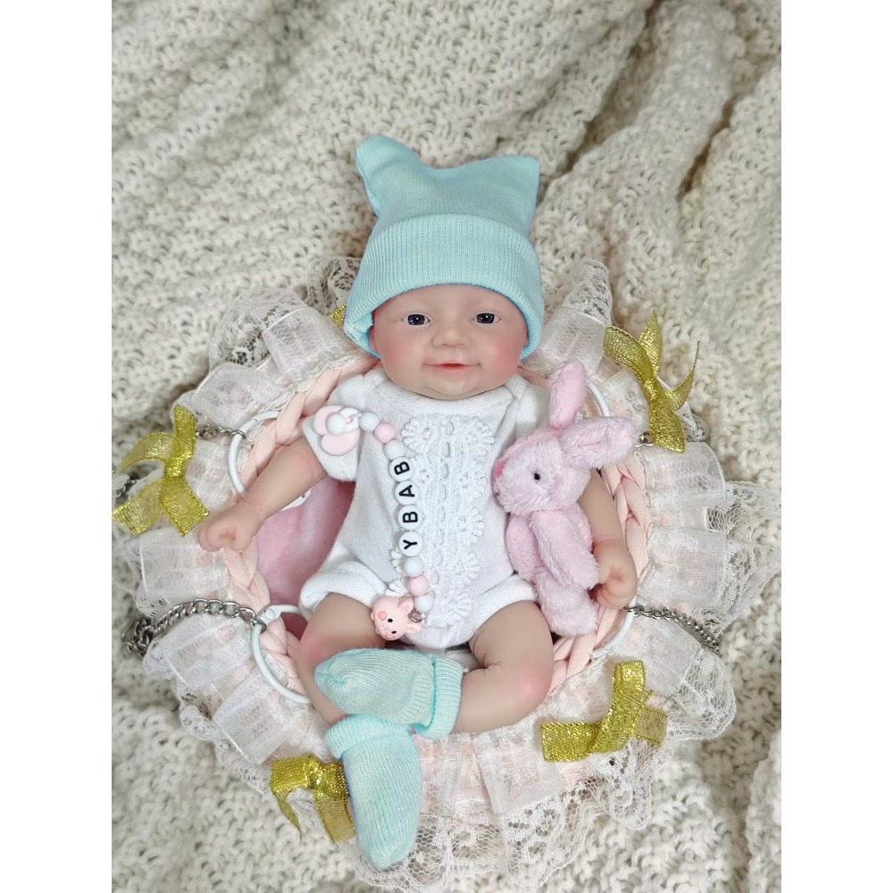 7 Inch Reborn  Doll Full Body  - Reborn Baby Doll Silicone Realistic 评论和价格
