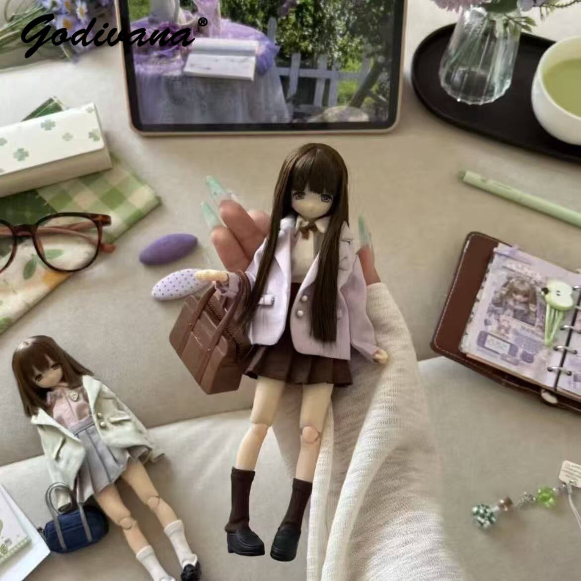 Blythe/OB22/24/azone Doll Clot - Bjd Doll 1 6 Full Set With Clothes 评论和价格