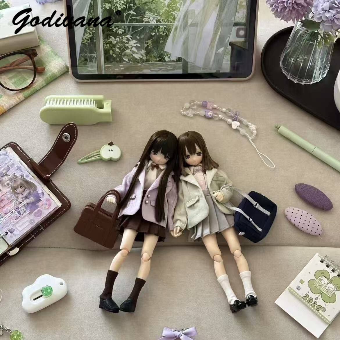 Blythe/OB22/24/azone Doll Clot - Bjd Doll 1 6 Full Set With Clothes 评论和价格