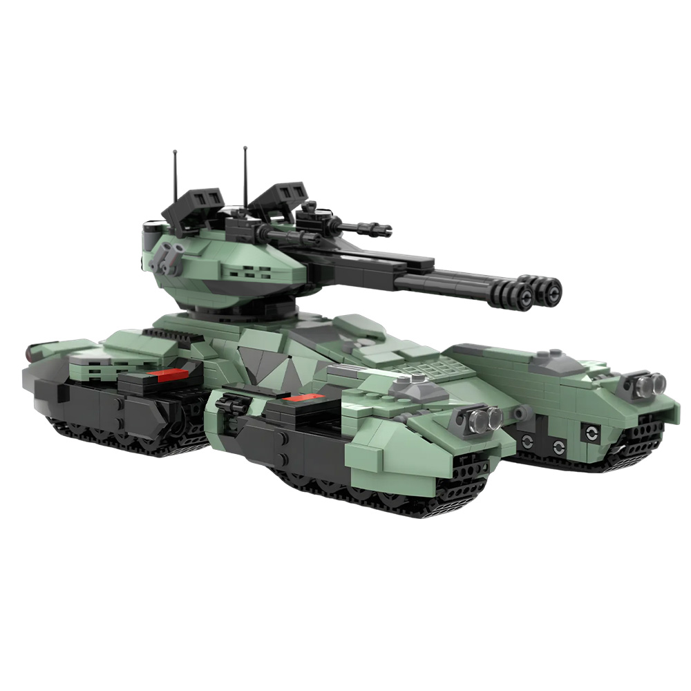 MOC UNSC Grizzly Tank Building - Lego Compatible Military Tank 评论和价格