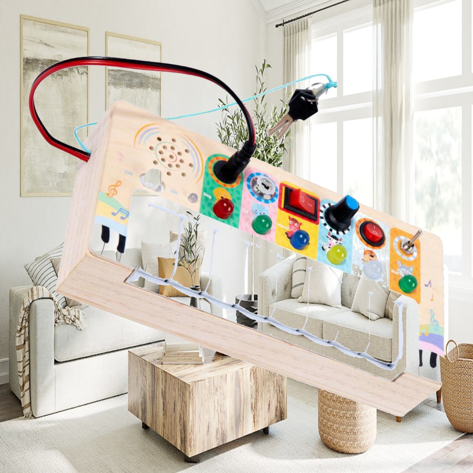 Toddler Busy Board Wooden Swit - Montessori Wooden Busy Board Toddler 评论和价格