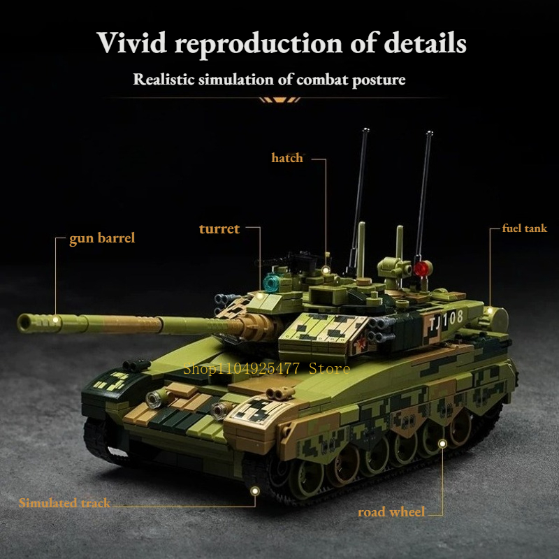 KEEPPLEY Building Blocks Great - Lego Compatible Military Tank 评论和价格