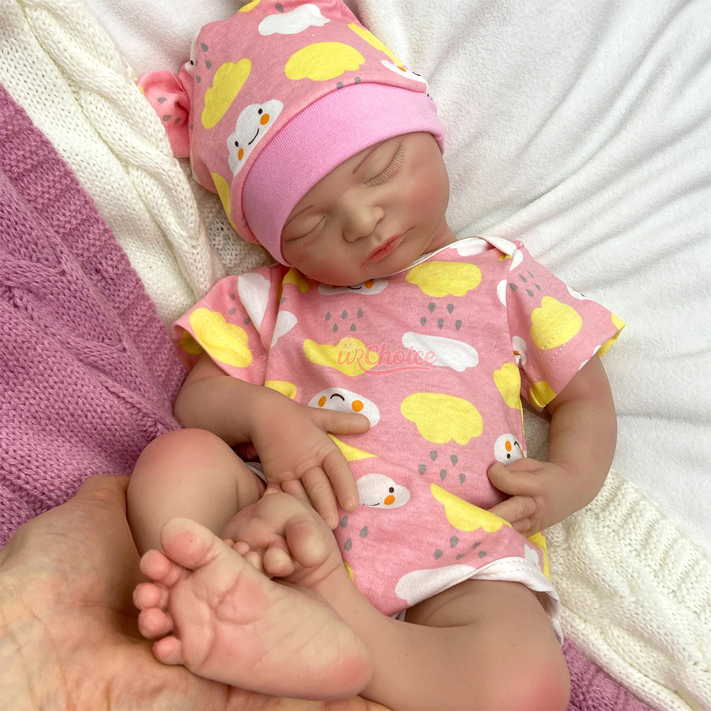 Open Mouth 20Inch 50Cm 3.4Kg R - Reborn Baby Doll Silicone Realistic 评论和价格