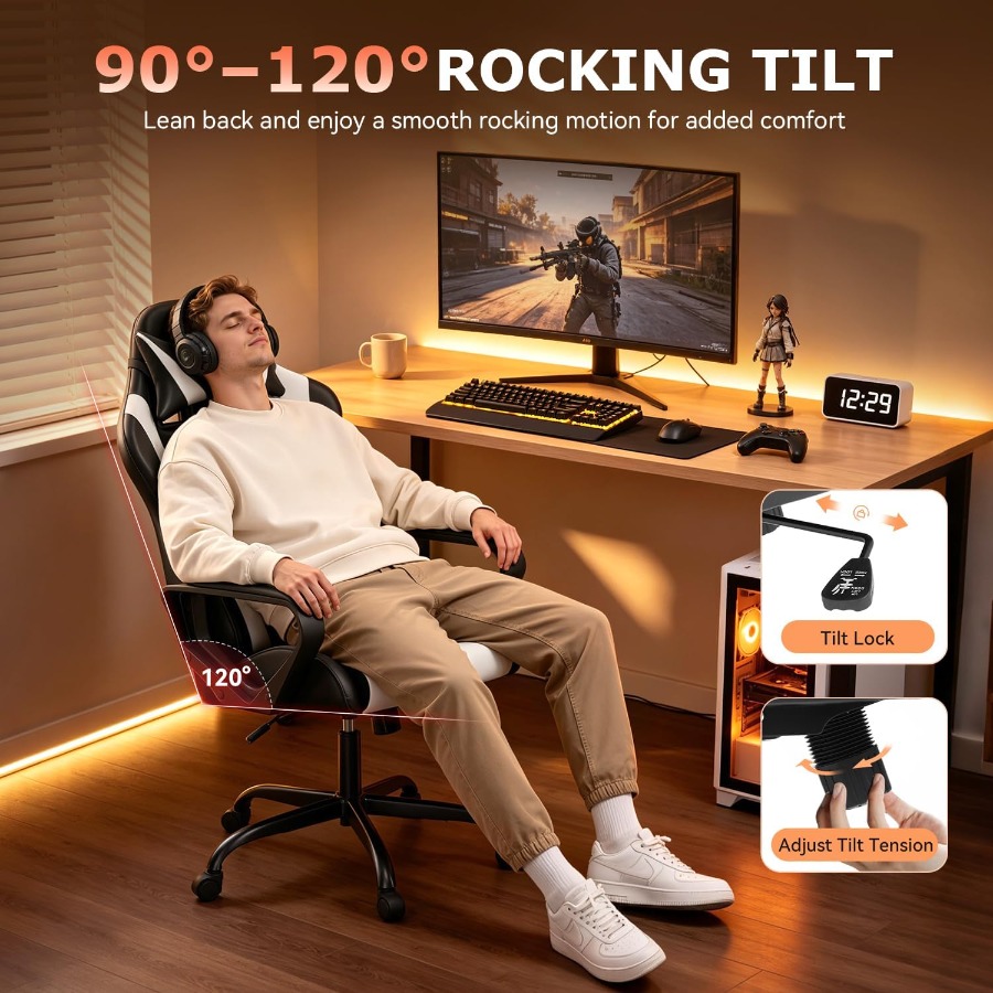Ergonomic Gaming Chair for Adu - Video Games 评论和价格