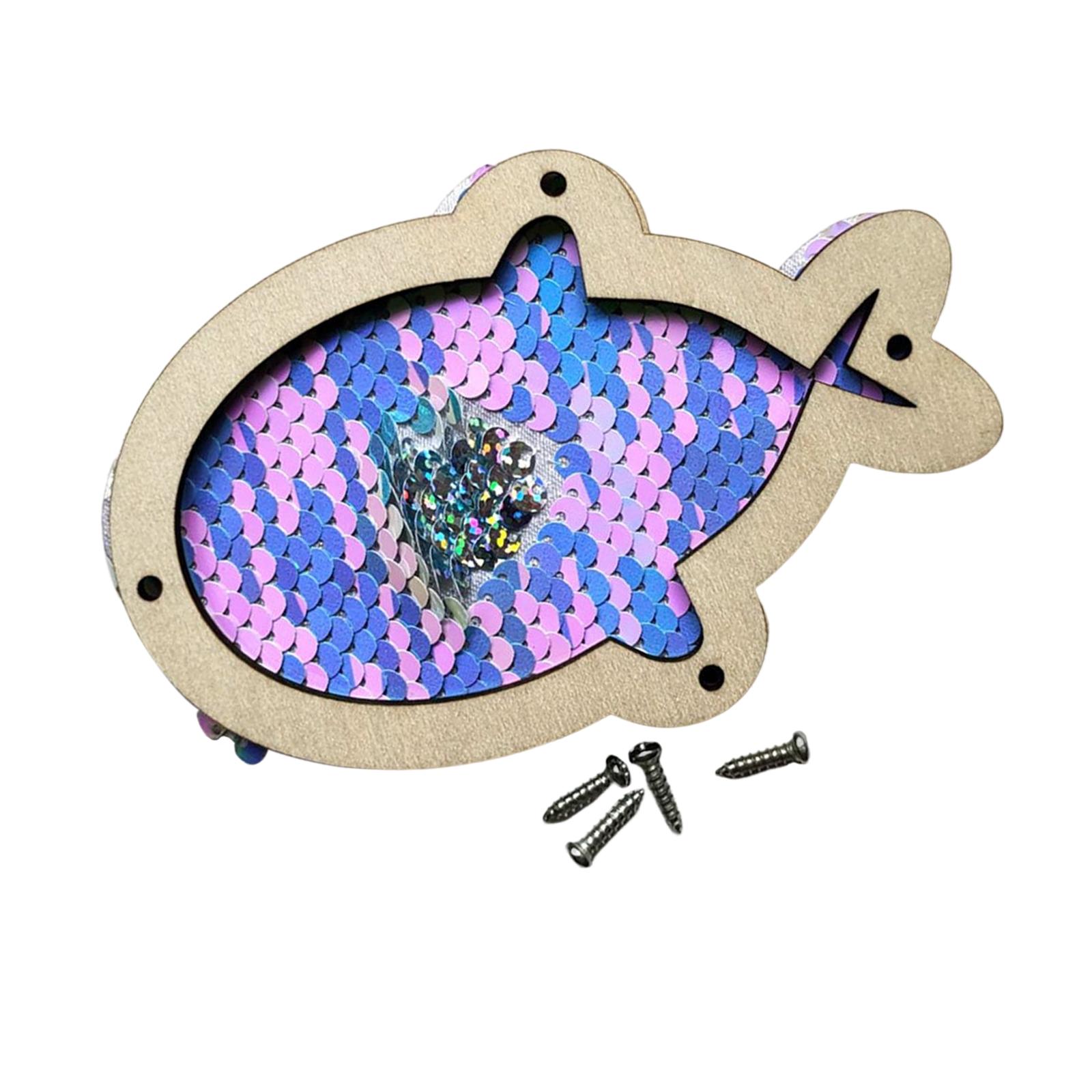 Kids Busy Board Fish Sequin Wo - Montessori Wooden Busy Board Toddler 评论和价格